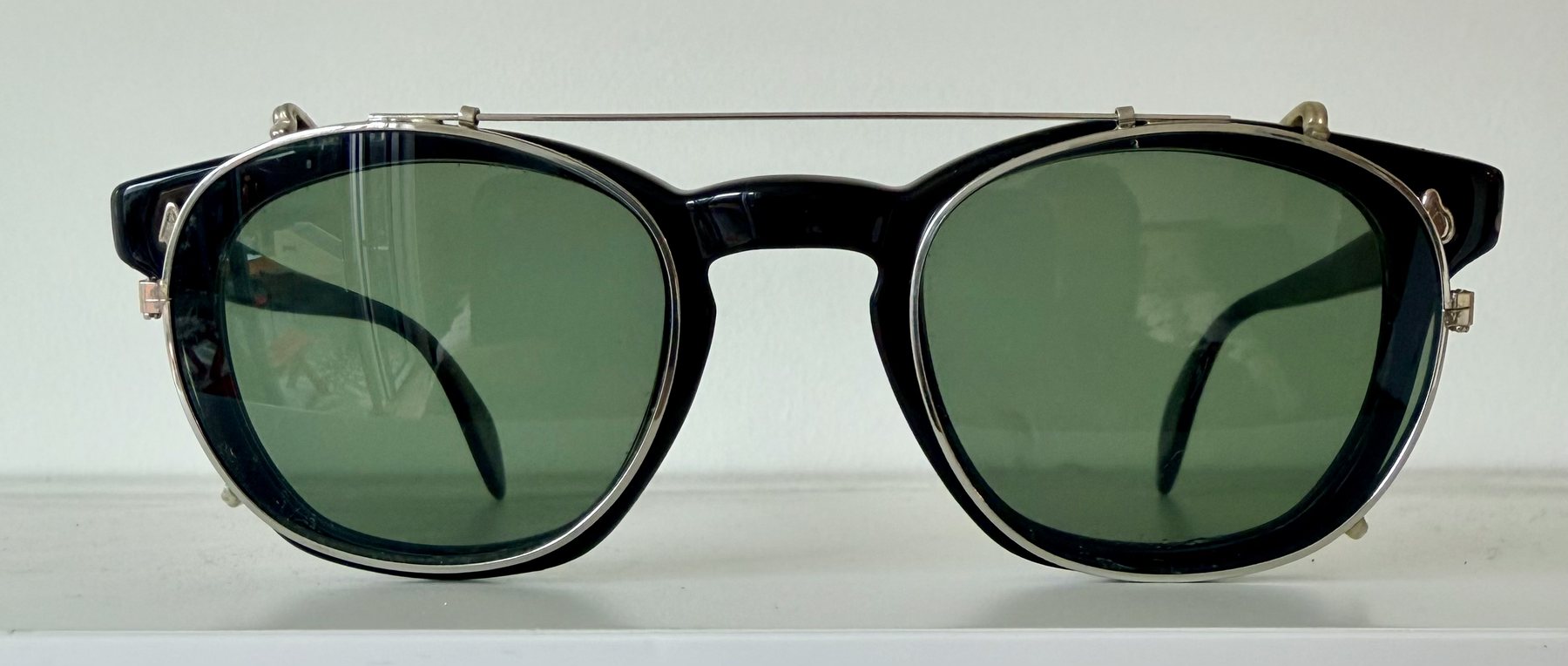 American Optical Vintage Frame with Custom Clip-On